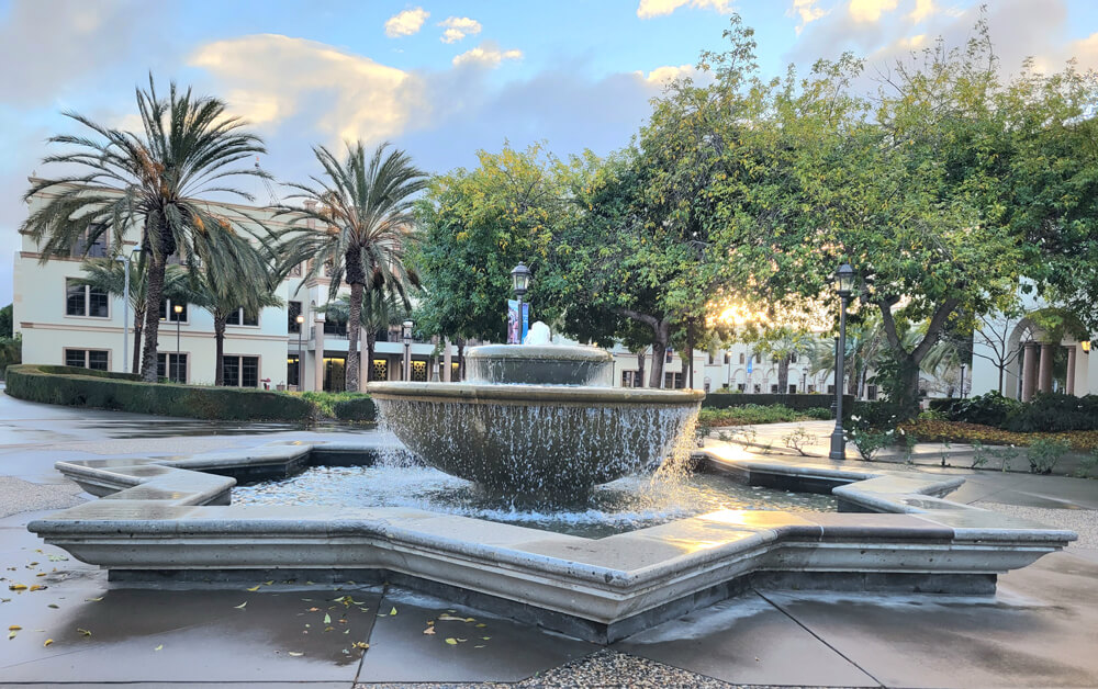KIPJ courtyard fountain