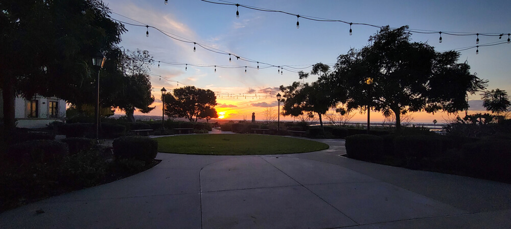 USD campus sunset