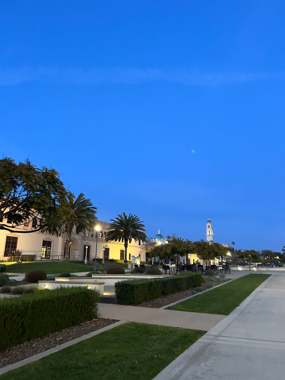USD campus bright night