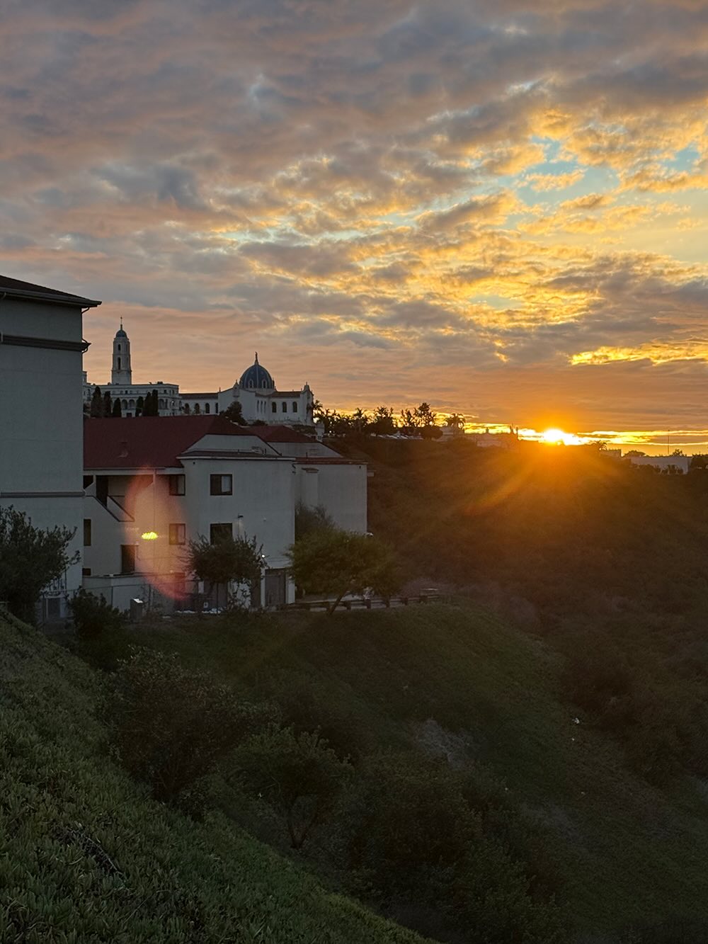 USD campus sunset