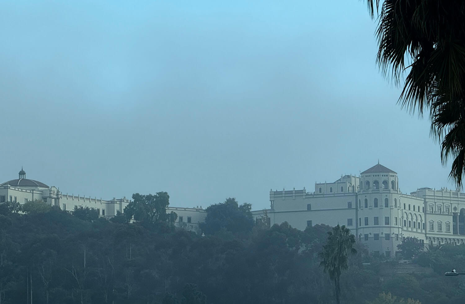 foggy sky at USD