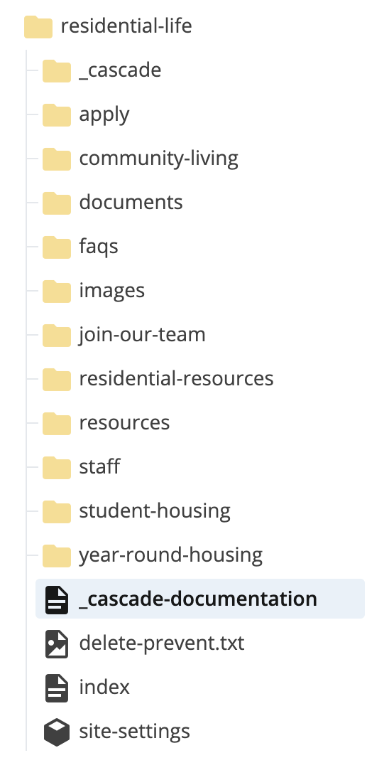 an image that shows the side Cascade architecture, highlighting the cascade-documentation page