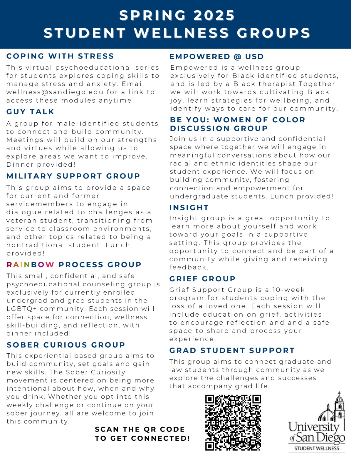 Student Wellness Groups