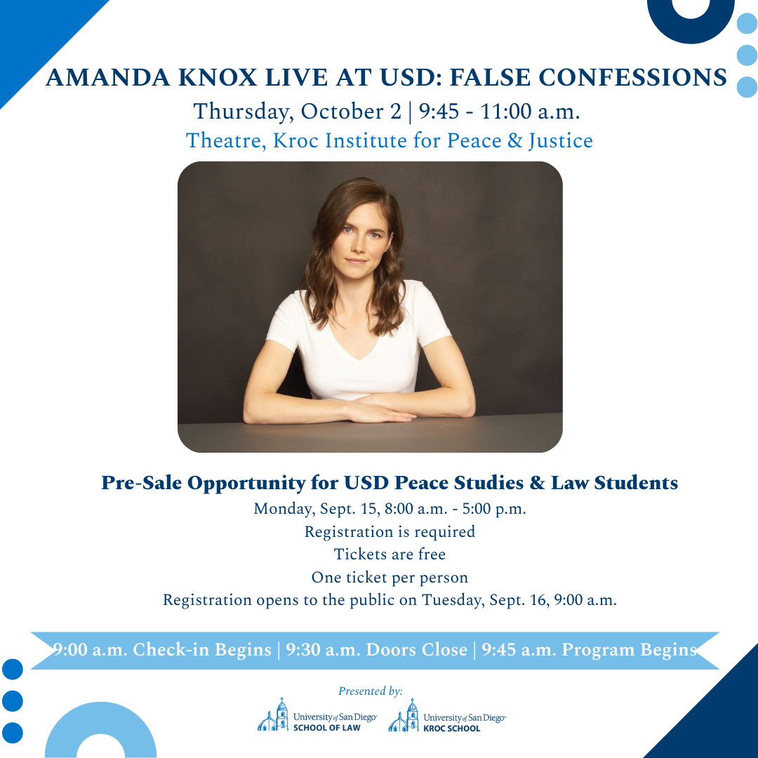 Amanda Knox Live at USD