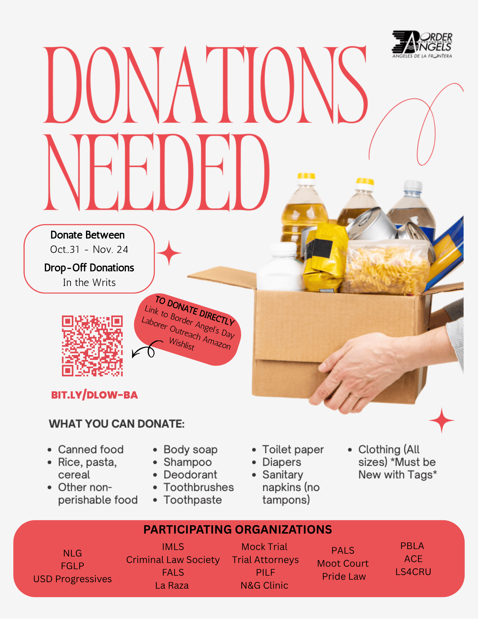 Border Angels Resource Drive