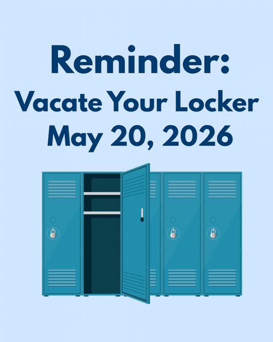 Vacate Your Locker Flyer
